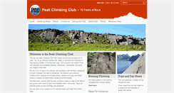 Desktop Screenshot of peakclimbingclub.co.uk