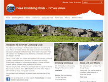 Tablet Screenshot of peakclimbingclub.co.uk